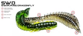Molix Swimming Dragonfly Worm Lure - 